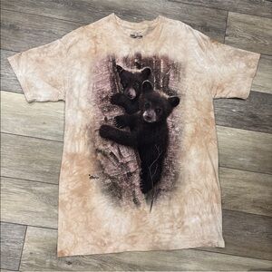 The Mountain Sz XL Men's T Shirt Bear Cubs 2013 Collin Bogle Tan Tie Die